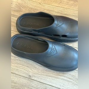 Prada rubber mules